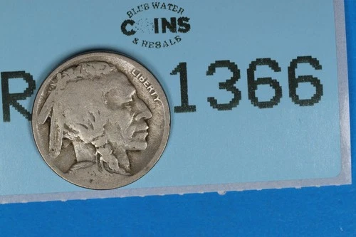 1918-S 5c Indian Head Buffalo Nickel Early US Type RAW-1366