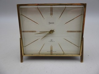 C Vintage SWIZA 8 Day 7 Jewels Mechanical Alarm Clock