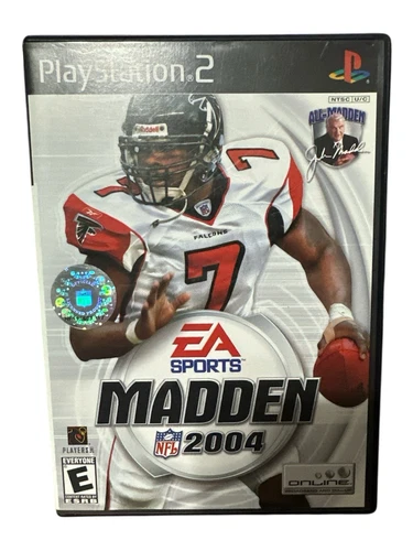 EA Sports Madden NFL 2004 PS2 Everyone Black Michael Vick Cover CIB Complete
