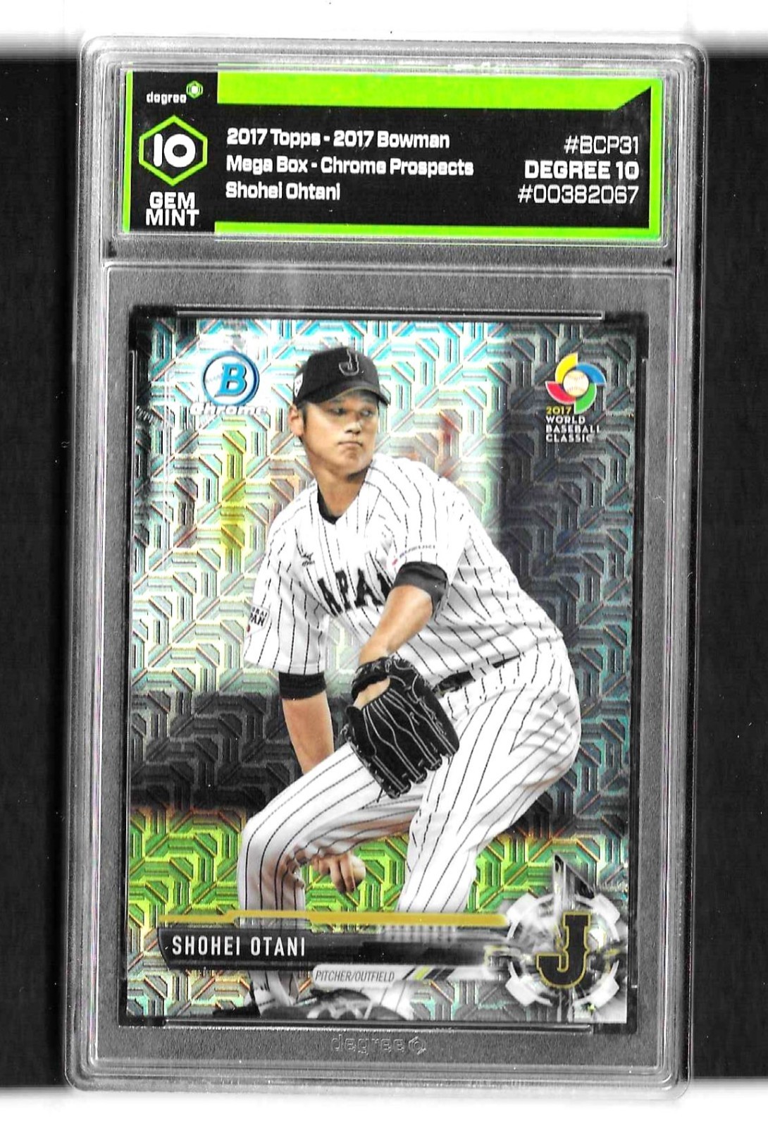 SHOHEI OHTANI 2017 BOWMAN CHROME Mega REFRACTOR #BCP31 (RC) Gem Mint 10 Otani