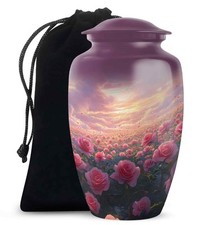 Rose Cremation Urns 6Inch for Human Adult Ashes Handcrafted Decorative