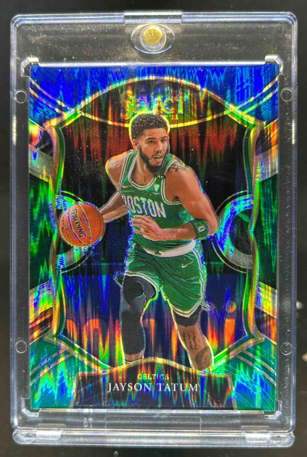 2020-21 Select Jayson Tatum Blue White Green Flash Concourse #/49 Celtics