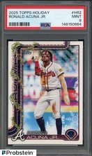 2025 Topps Holiday #H62 Ronald Acuna Jr Atlanta Braves PSA 9 MINT