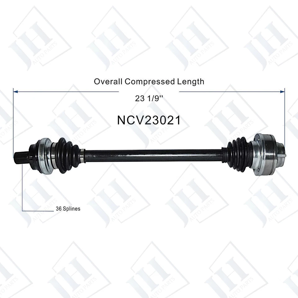 Par trasero OE eje CV izquierdo derecho eje para Volkswagen Golf Alltrack R 2017-19 AWD Foto 2 de 4