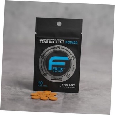 Ferox Fuel Additives | 10 Tabs for Car | Fuel System Cleaner Pack of 10 - Car