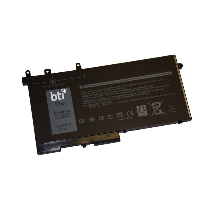 BTI 093FTF compatible 51Wh 3-cell battery for Dell Latitude 5480 5490 5580 5590