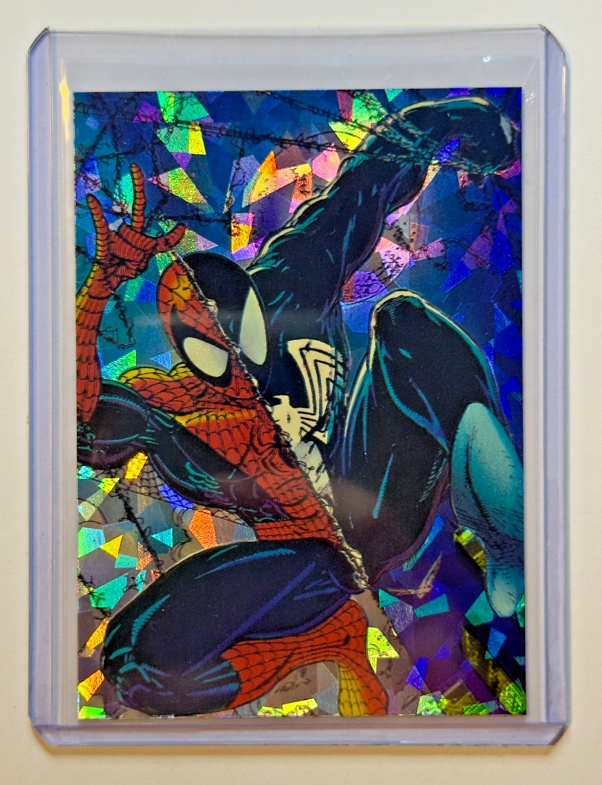 Number One #P-3 Marvel 1992 Comic Images Spider-Man Prism trading card — raw and PSA graded price guide