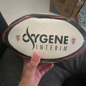 Gilbert Stade Toulousain Rugby Ball Oxygene Interim White Black Red