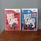 Just Dance 1 & 3 Nintendo Wii Lot of 3 Bundle 1 & 3