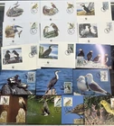 ISLE OF MAN BIRDS STAMPS FIRST DAY COVERS AND POSTCARDS WWF JOBLOT
