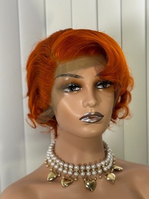 13*4 Lace Front Wig. Sort pixie Cut wig Human Hair for Black Women