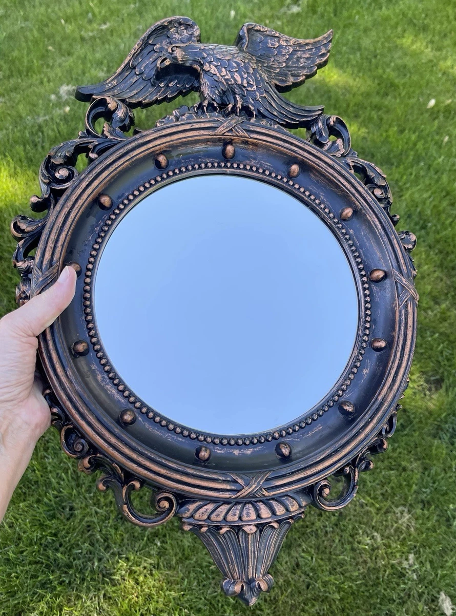 大型50's〜　Antiqueイーグル鷲　MADE IN USA壁掛けミラー　鏡 Convex Eagle Mirror In Antique Mirrors for sale | eBay