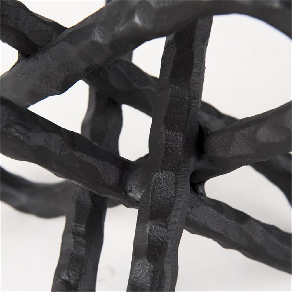 Pemberly Row Black Metal Industrial Decorative Object (Large)