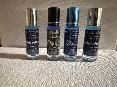 Men s Perfume Oil Roll-On Set pc Designer Type Fragrance Collection 12ml Each