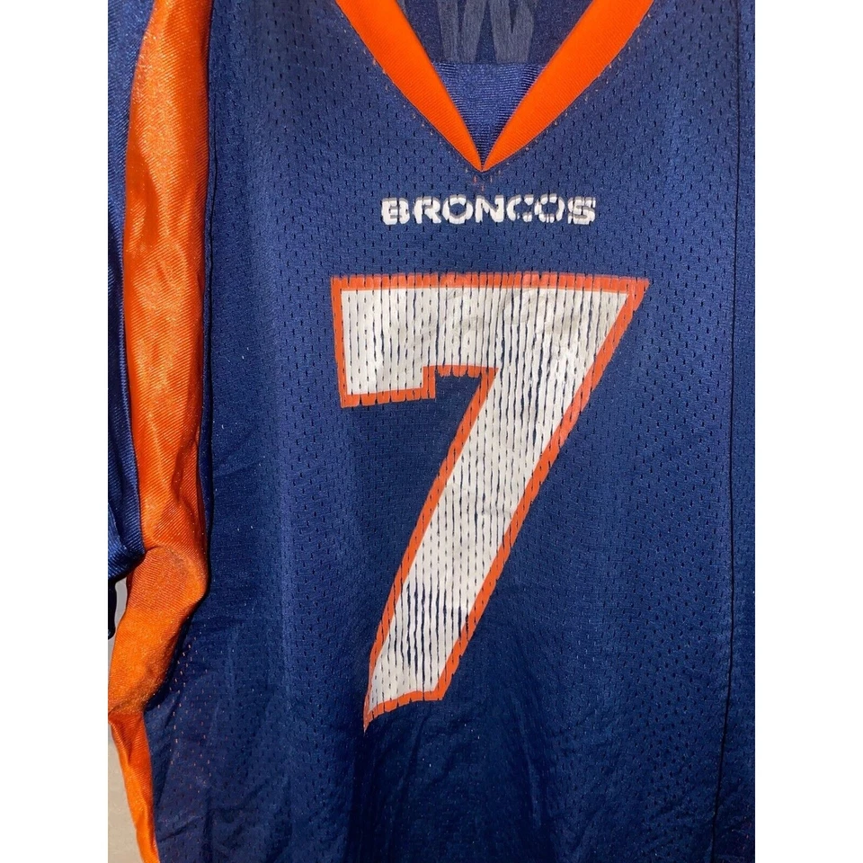 Camiseta de fútbol americano Reebok vintage de los Denver Broncos NFL John Elway #7 QB 90s de colección XL Foto 3 de 4