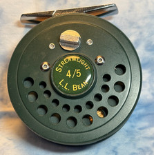 Vintage L.L. Bean StreamLight Fly Fishing Reel 4/5 with Fishing Line, unused
