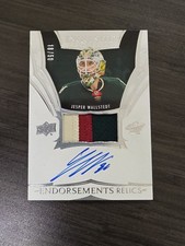 2024-25 The Cup Exquisite Rookie Patch Autograph Jesper Wallstedt /50
