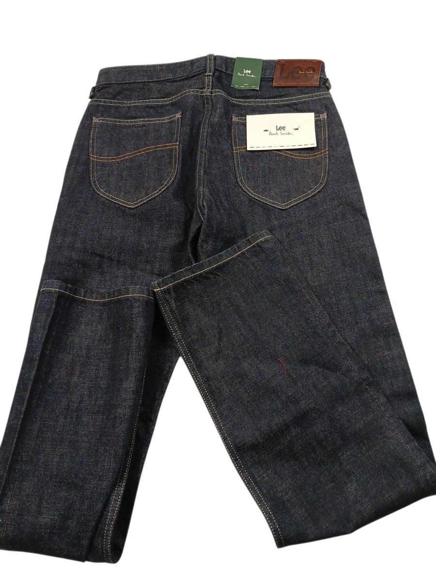 Lee x Paul Smith Selvedge 101 Rider Jeans in Rinse Men 30x33 Slim