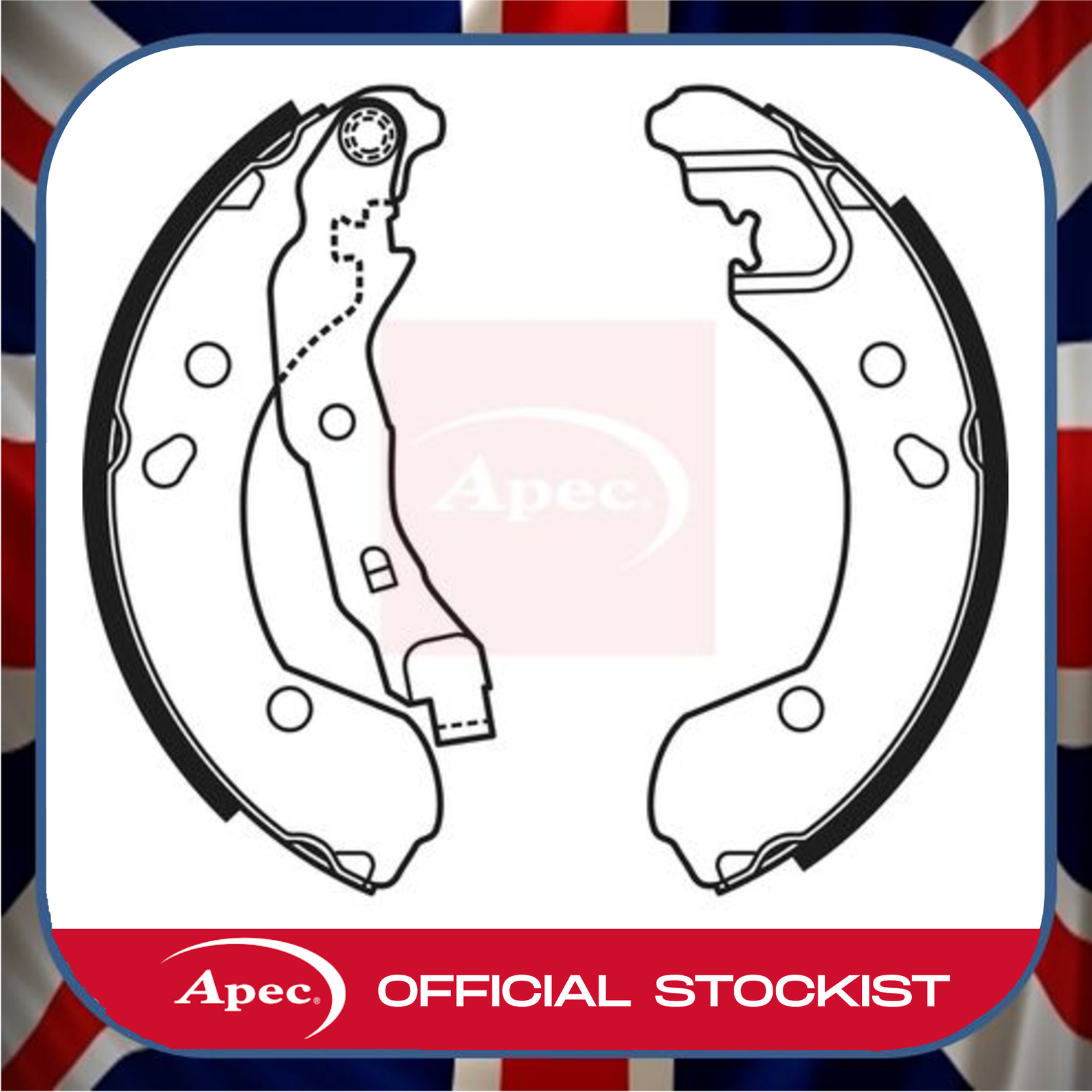 Apec Brake Shoes Rear 44060AX625 7701208357 8671020711 SHU653 - Image 6