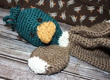 Handcrafted Crochet Mallard Ducky Lovey Adorable Amigurumi Toy For Kuds And...