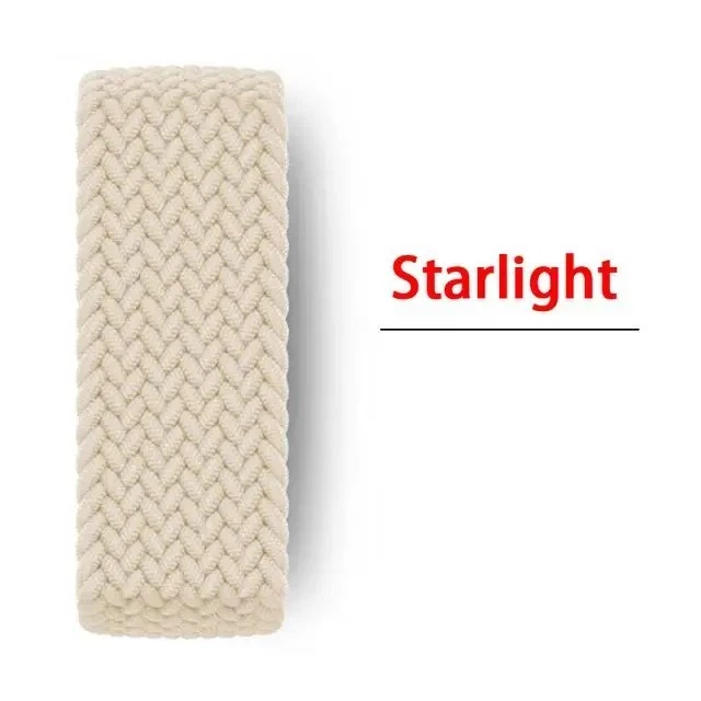 Cinturino Apple Watch 42/40/38/44mm nylon intrecciato elastico serie 9 8 7 6 54 - Immagine 4 di 4