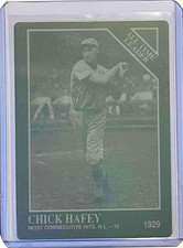 1 OF 1 CHICK HAFEY 1991 CONLON CARD #259 PRINTING PLATE ST. LOUIS CARDINALS HOF