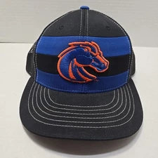 Richardson Boise State Broncos Adjustable Snapback Trucker Hat Cap Black M/L NEW