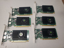 lot of 6 NVIDIA NVS 310 1GB DDR3 Video Card 5 high profile 1 low profile.
