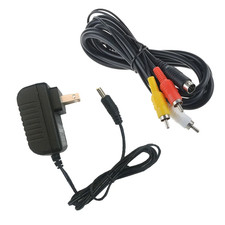 Audio AV RCA Cable Cord AC Adapter Power Supply For SEGA Genesis 2  3 1631 1461