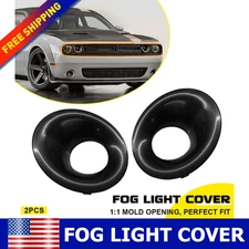 2PCS for Dodge Challenger 2015+ Front Fog Light Lamp Cover Trim Bezel 68259663AA