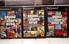 Lot 3 Grand Theft Auto III 3, Vice City & San Andreas PS2 PlayStation 2 Tested 