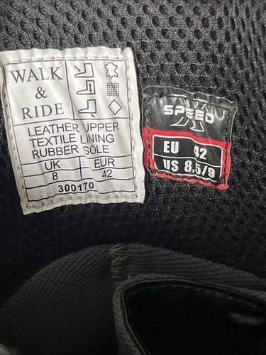 Speed X Motocicleta Negro Impermeable Deporte Touring Botas de Montar Hombre’s 9 / EU 42 - Imagen 5 de 11