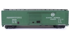 Painted Roundhouse HO Pennsylvania Railway Express REA 100485 50' Box Car 1210