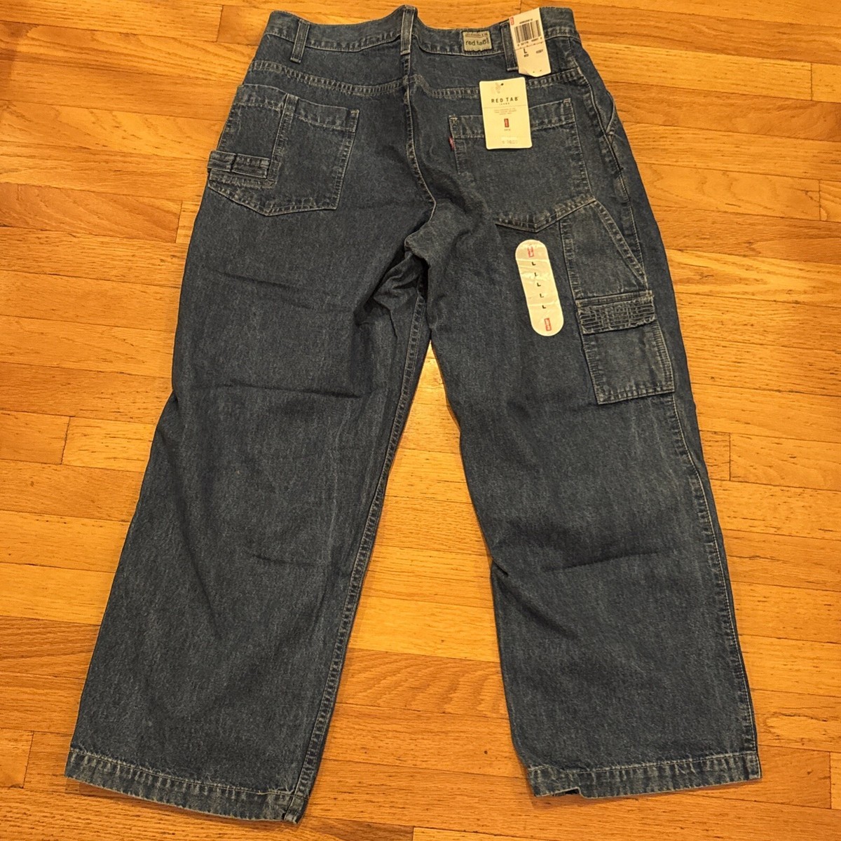 Levi Strauss Red Tab Carpenter Blue Jeans Pocket 33” x27