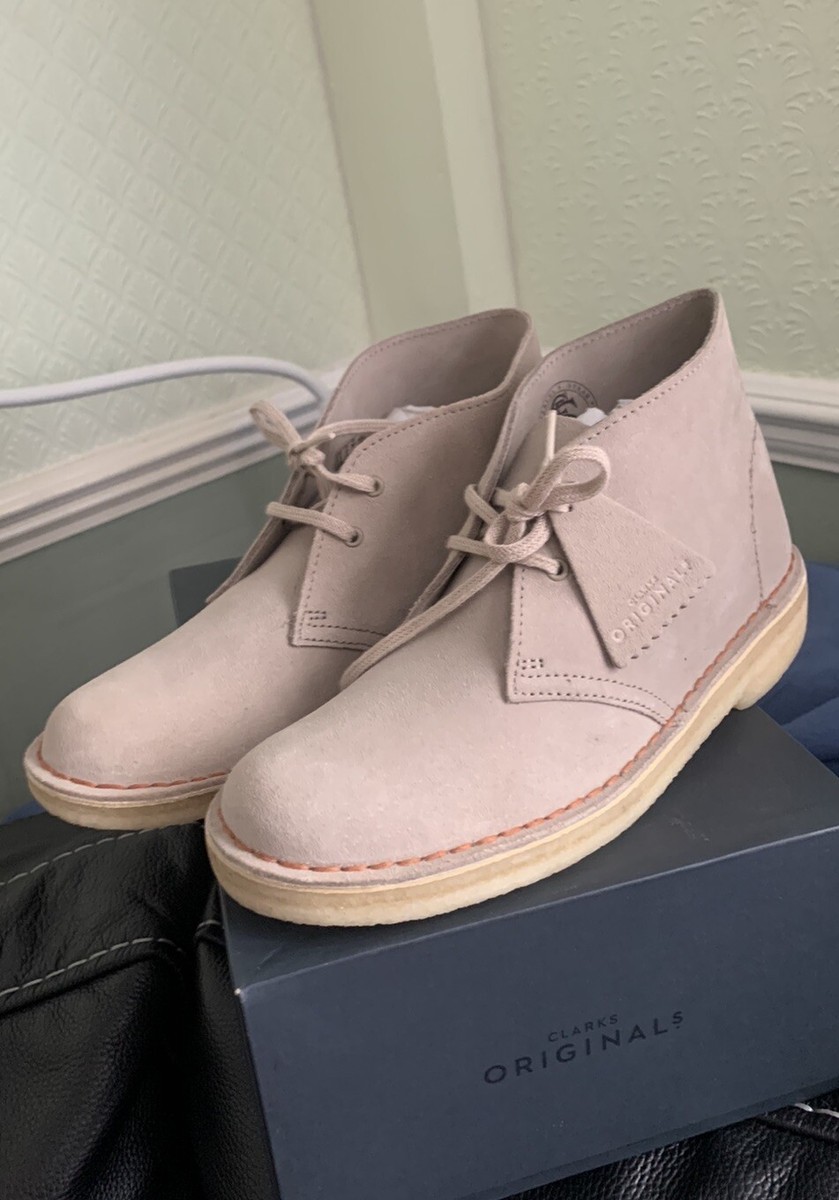 CLARKS Originals Ladies Desert Boot SAND SUEDE Leather Boots UK