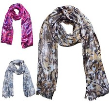 Oversized Rectangle Multi-Print Floral Scarves NWT