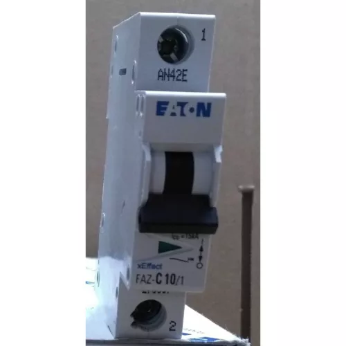 1PC EATON FAZ-C10/1 Circuit Breaker 1P  10A 15kA AC  New Fast Shipping
