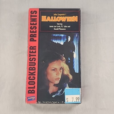 John Carpenter's Halloween Blockbuster Presents Edition VHS Jamie Lee Curtis NEW