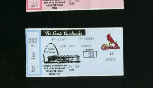 6-28-2002 Cincinnati Reds @ St Louis Cardinals MLB Baseball Ticket Stub - Picture 1 of 2