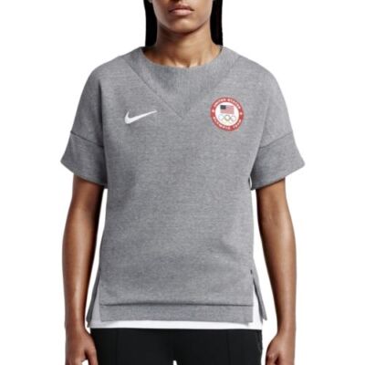 Women's Nike 2012 USA Olympic Sweatshirt  SZ M Tech Fleece Crew Team 807000-063 