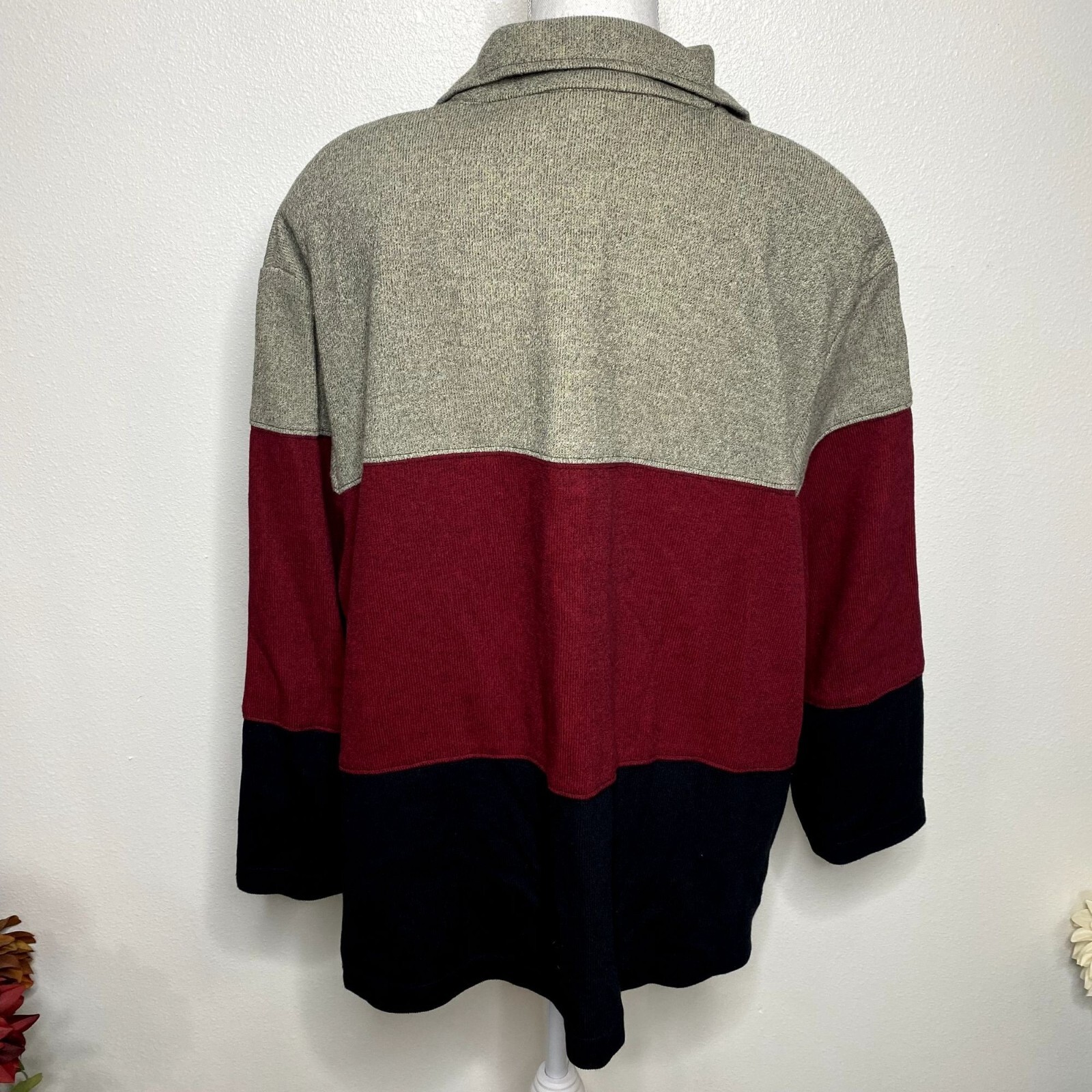 Teddi Color Block Button Front Shacket - image 3