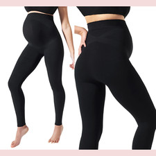 NWT 74 BLANQI  XL  Everyday Maternity Belly Support Leggings Black U716