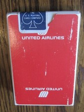 Vintage NIB United Airlines Deck Of Playing Cards Red Variety Factory Sealed