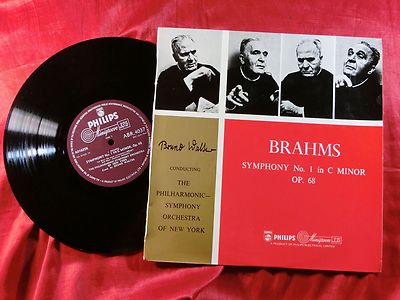 BRAHMS SYMPHONY NO. 1 IN C MINOR BRUNO WALTER PHILHAMRONIC SYMPHONY ORCHESTRA