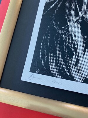 DEATH NYC Hand Signed LG Print Framed 16x20in COA KATE MOSS TOP