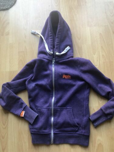 Unknown London Black Zip Up Hoodie Purple Cross Diamanté Detail
