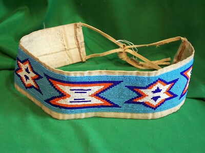 Shoshone Vintage Beaded Child's Belt Superb Condition!