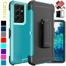 For Samsung Galaxy S21 Ultra 5G Shockproof Case Clip Fits Otterbox Defender