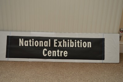  VINTAGE 1987 WEST MIDS, ACOCKS GREEN BUS BLIND: NATIONAL EXHIBITION CENTER