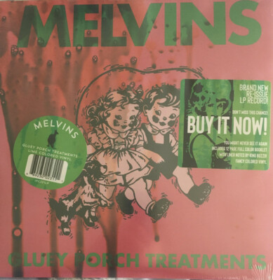 MELVINS: Gluey Porch Treatments, Lime Green LP, OVP, SS, NEW, LTD 2500 worldwide